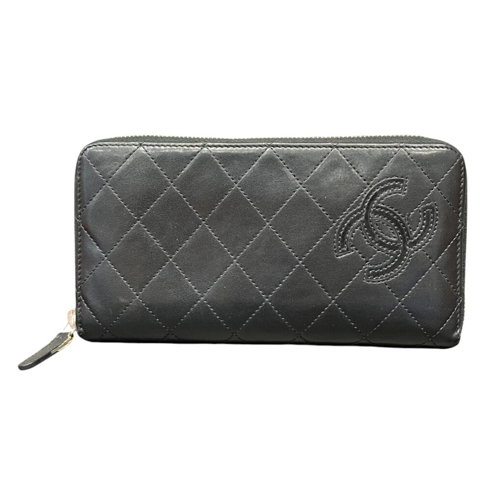Chanel long wallet, lambskin